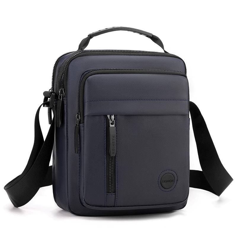 Durable crossbody bag, adjustable shoulder strap, multi-layer design, secure zipper - multifunctial storage bag