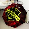 1PC Fc Crest Design Printed Umbrella Folding umbrella, automatic umbrella 8-Frame for Travel, camping Fan gifts Christmas Gifts