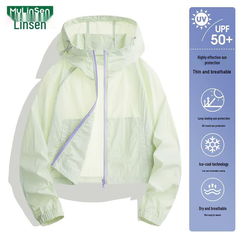 MULINSEN Women's Lightweight UPF50+ Short Sun Protection Jacket