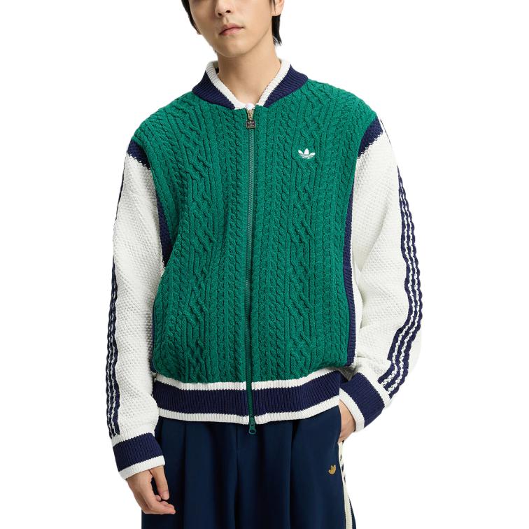 Adidas Cardigan Originals Confortável Macio Amigável à Pele Suéter de Tricô Solto Tops Unissex KS5962