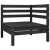 Day and Night - Day and Night Garden Corner Sofa Solid Black Pine Wood