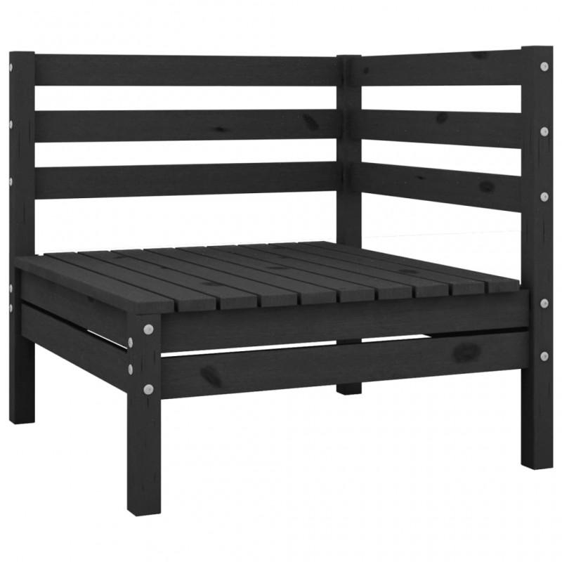 Day and Night - Day and Night Garden Corner Sofa Solid Black Pine Wood