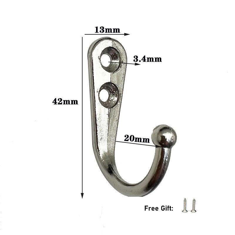 30/1set Haken aus Legierung mit Schrauben zur Wandmontage, Kleiderbügel für Mäntel, Handtücher, Taschen, Mützen, Haken für Küche und Bad, Aufbewahrungsregalhalter