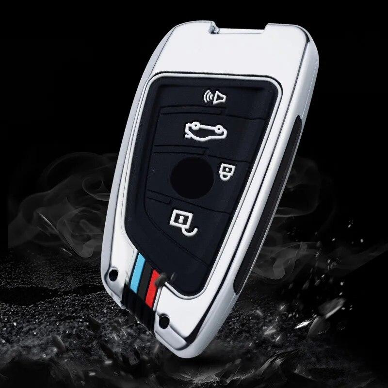 Car Remote Key Case Cover Shell Fob For BMW X1 X3 X5 X6 X7 1 3 5 6 7 Series G20 G30 G11 F15 F16 G01 G02 F48 Keyless