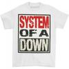 System Of A Down Unisex Erwachsenen T-Shirt mit gestapeltem Logo