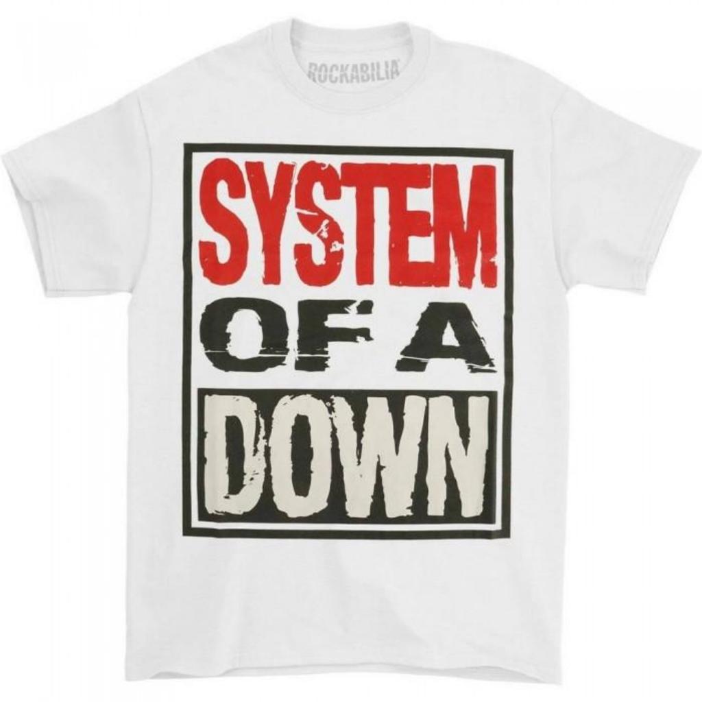 System Of A Down Unisex Erwachsenen T-Shirt mit gestapeltem Logo