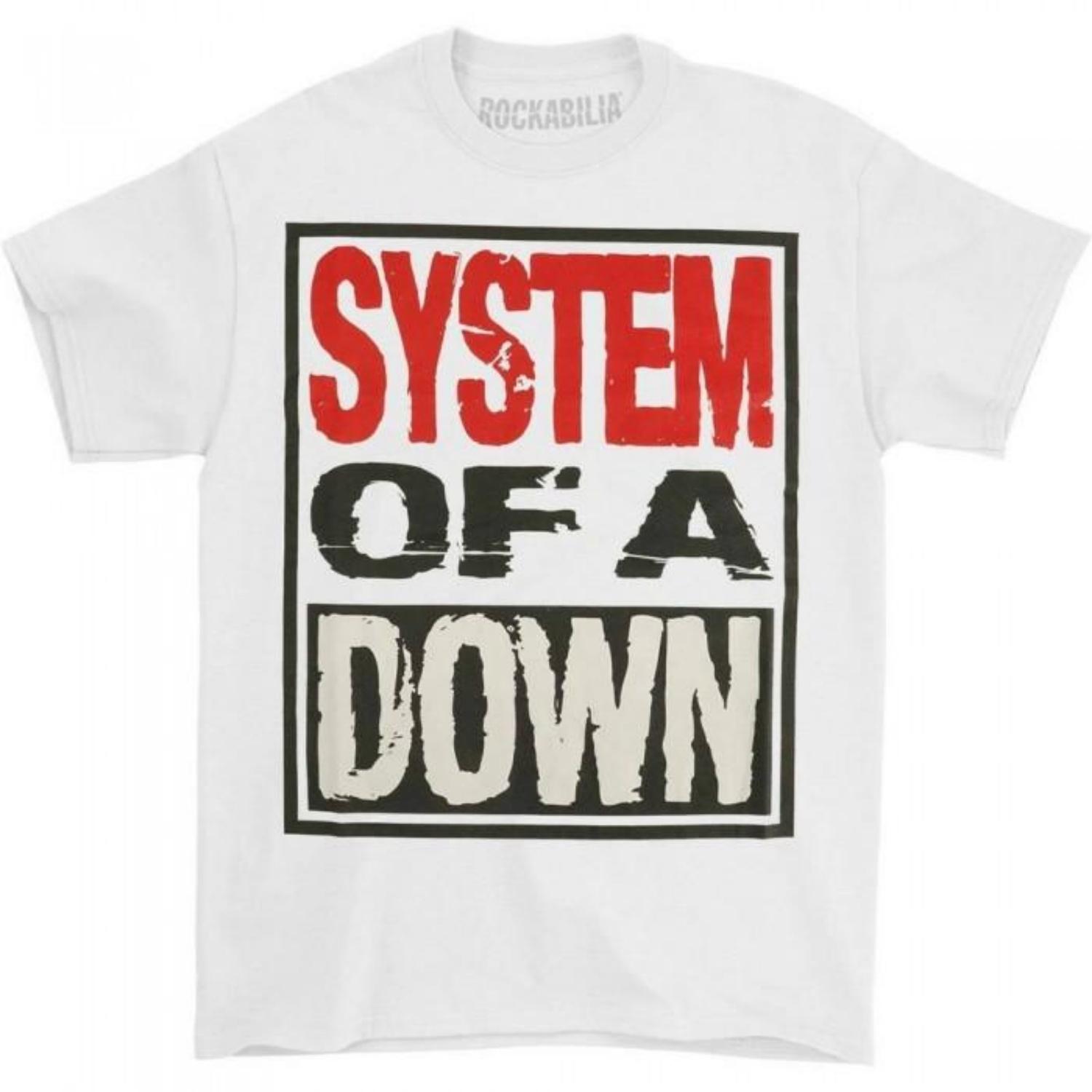 System Of A Down Unisex Adult Stacked Logo T-Shirt S чёрный