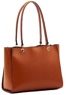 Lekka torba typu tote, kompatybilna z formatem A4, kompaktowa torba A0011 [ANDSHIN] (brązowy)