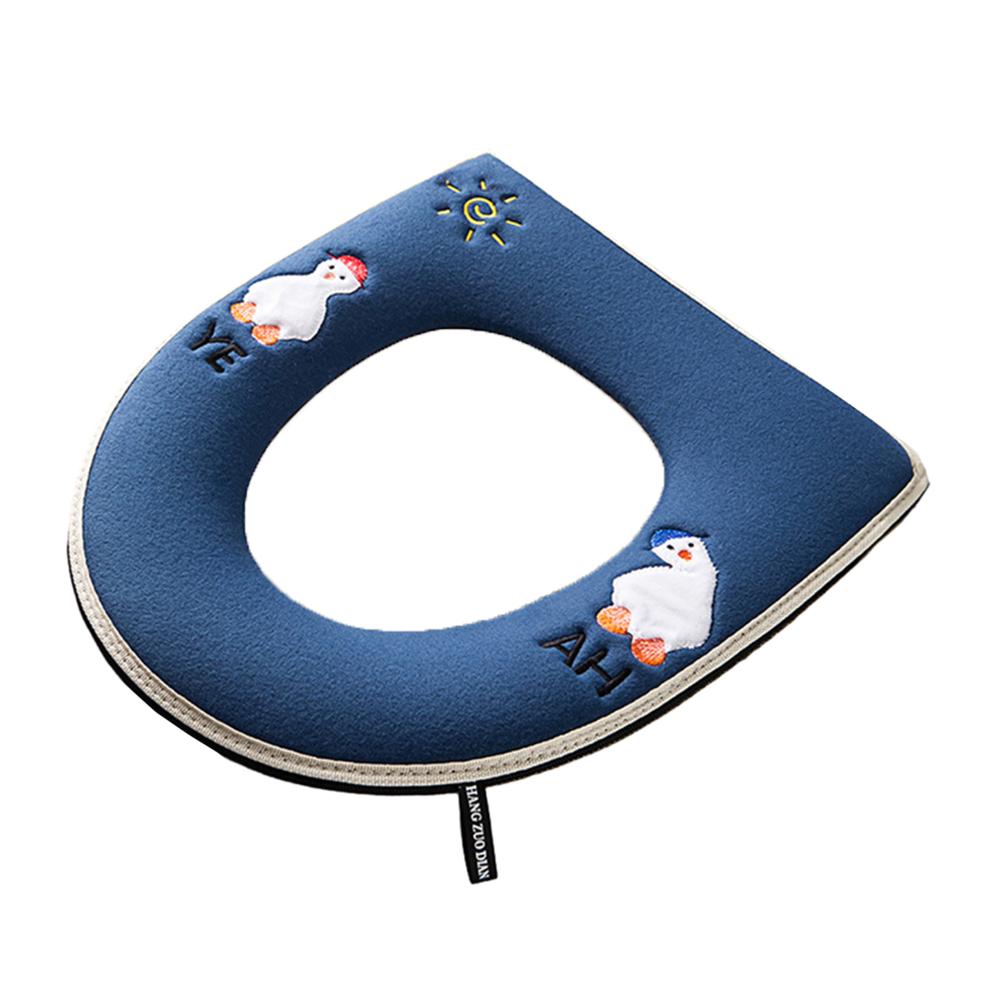 

Мягкий универсальный чехол для сиденья унитаза с ручкой, коврик для унитаза, теплая подушка для сиденья унитаза, аксессуары для крышки унитаза в ванной