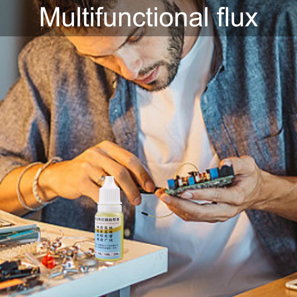 10ml Flux Metal Liquid Soldering Flux For Aluminum Copper  Stainless Steel Flux Soldering Paste Liquid Welding Solder Durable