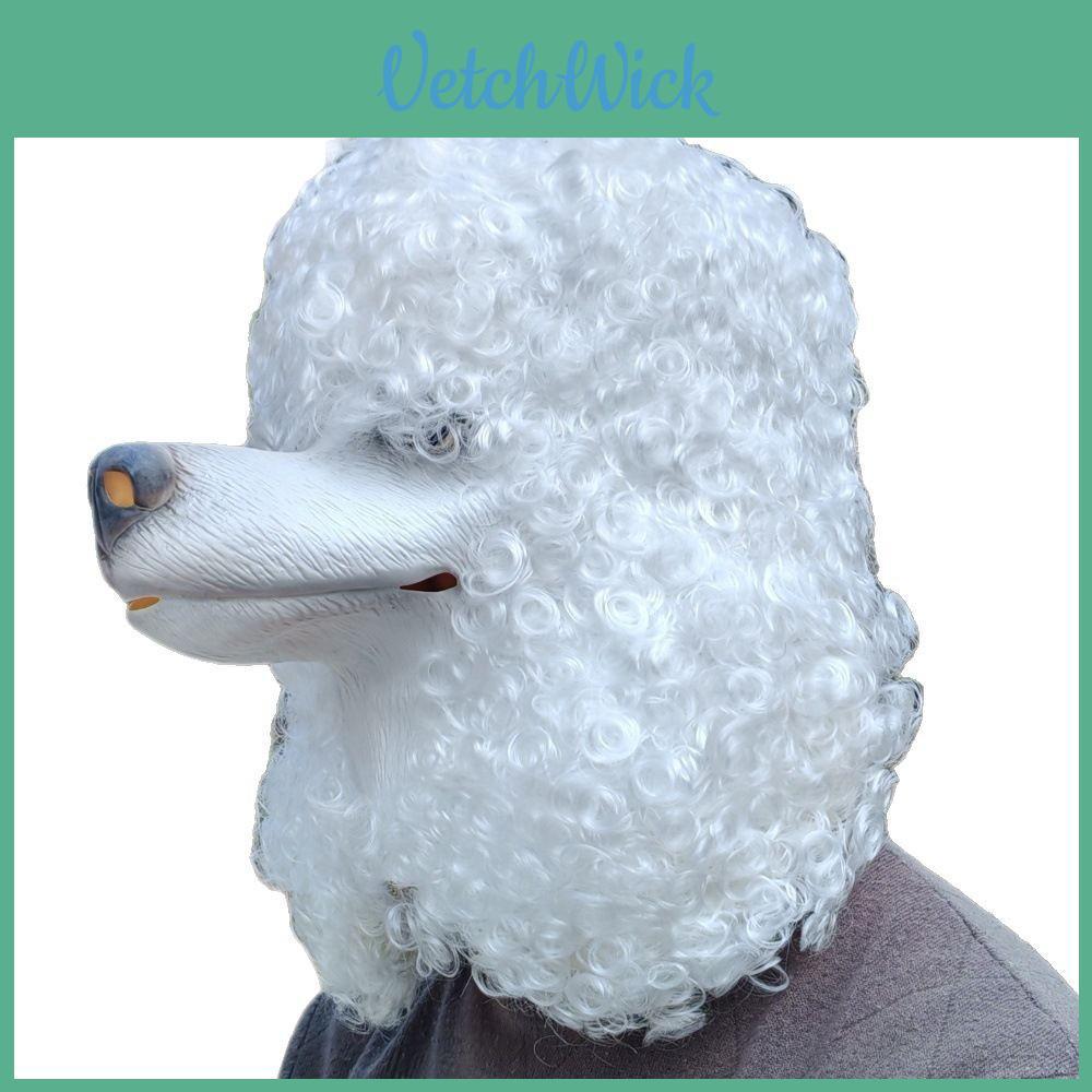 Maschera Cane Barbone in Lattice Testa di Animale Maschera di Halloween Per Cosplay ed Eventi a Tema