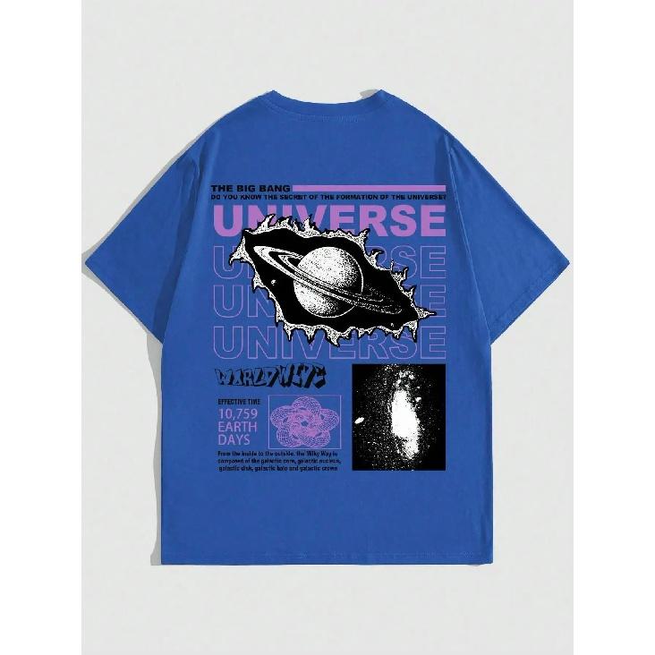 The Secret Of The Big Bang In The Universe Men T Shirts Summer Cotton T-Shirts Breathable Loose Clothes Hip Hop Street Tees