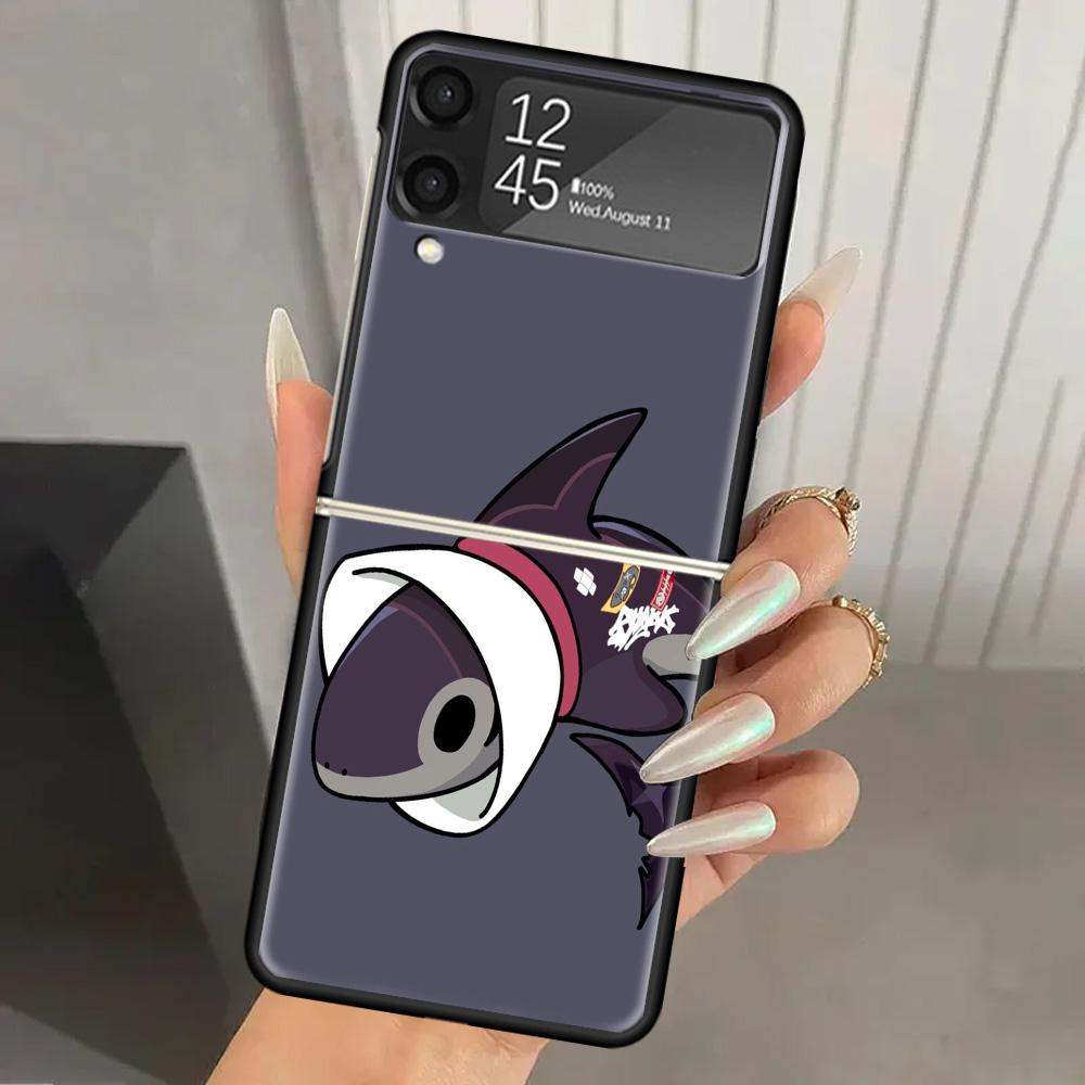 Zenless Zone Zero ZZZ Bangboo Hard PC Phone Case For Samsung Galaxy Z Flip 7 6 5 4 3 Black ZFlip7 ZFlip6 Flip5 Flip4 Flip3 5G Pr