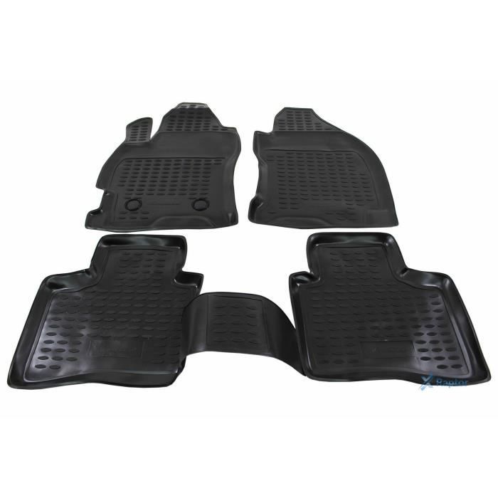 Tapis De Sol En Caoutchouc 3D - J&J AUTOMOTIVE - Ford Mondeo 2000-2007 - Noir - Sur Mesure - Antidérapant