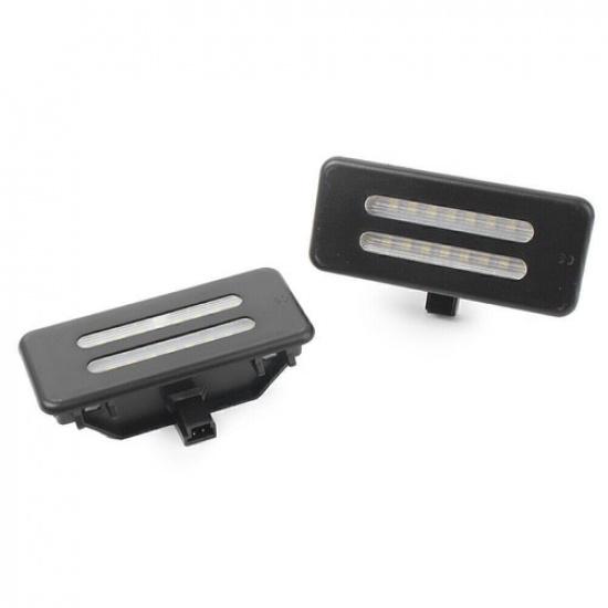 2pcs White LED Sun Visor Vanity Mirror Lights For BMW 3 5 Series X1 X3 X5 X6 E60