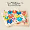 Montessori Early Education Cognitive Gear Game Rotation Exploration Mechanical Principles Training Hands-on Ability Puzzle Game
