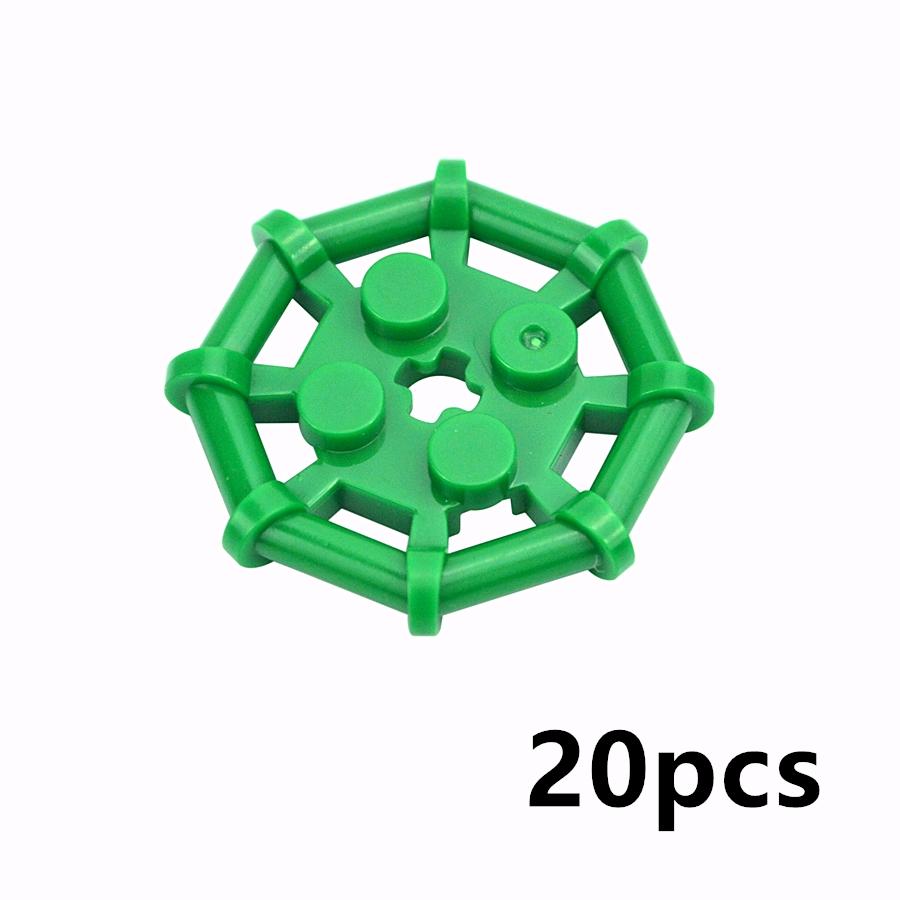 

Non-Toxic 20Pcs Bricks 2X2 With Eight Bezels Plate 30033 75937 Building Blocks Parts Technial Bricks Kids Brain Educational Blocks Toys