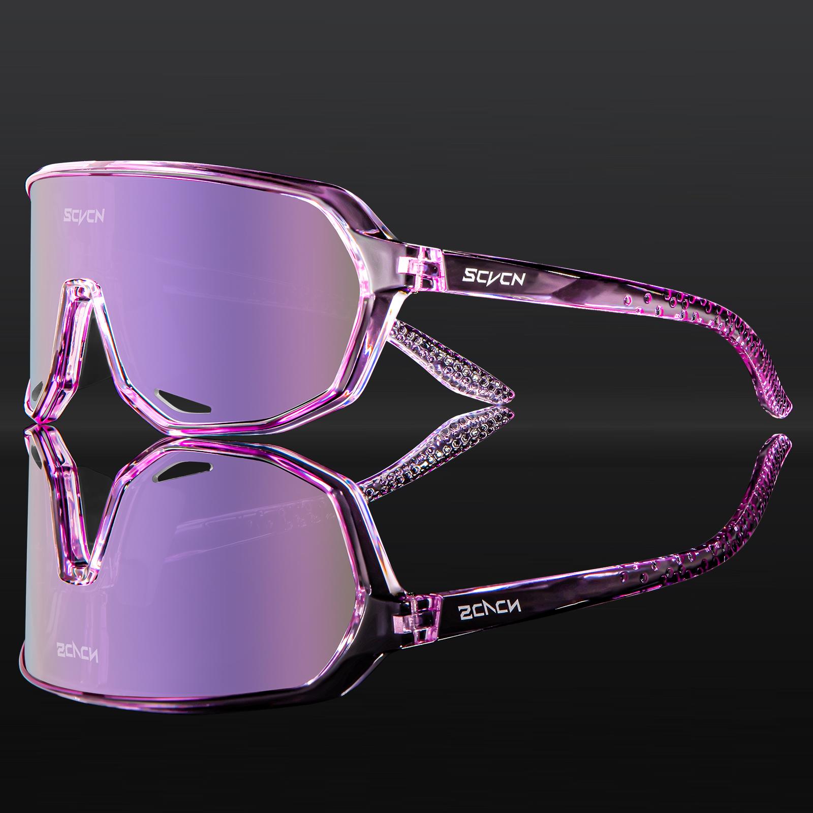 

SCVCN Photochromic Cycling Glasses Polarized Sunglasses for Driving Fashion Bicycle Mountain Bike Men Women UV400 Casual Glasses