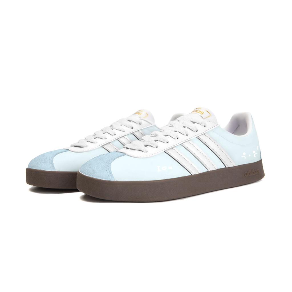 adidas Neo VL Court 2.0 Starry Joy Manufacturing, Soft Blue Whisper Cushioning Abrasion Resistant Low Top JQ2470(Team914-)