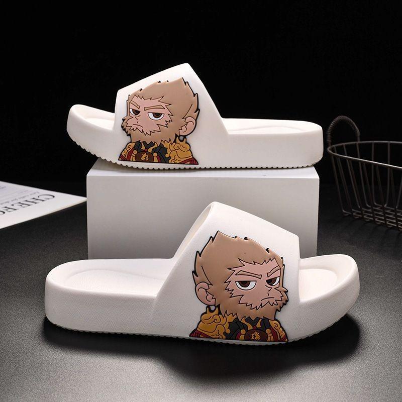 Comfortable And Lightweight Children's Slippers Featuring Black Myth Wukong Design For Indoor And Outdoor Use