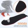 USB Rechargeable Heated Insoles for Winter Skiing - Three-Level Heating Foot Warmers