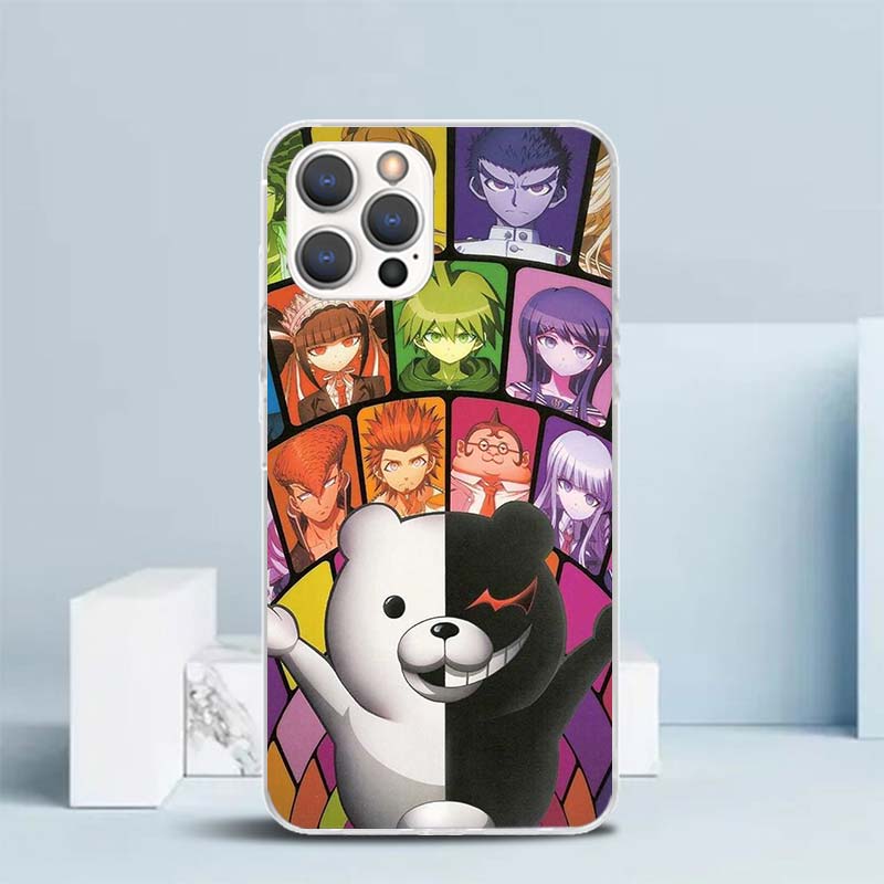Danganronpa Anime Soft Cover for iPhone 16 17 Air 15 14 Pro Max 16E Phone Case 13 Mini 12 11 7 SE 8 Print Pattern Fit Cases 16 1