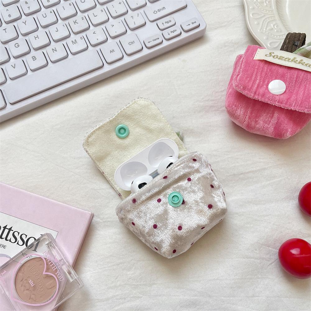 Cute Design Suitable for Apple Airpods Headphone Bag Storage Bag, Wireless Headphone Protective Cover Dustproof