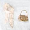Sommer Luxus Design Damen Seidenband Schal Handtaschengriff Wickelband Tasche Band Schal Damen Mädchen Kopf Haar Handgelenk Band Schal