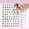 Adorable And Stylish Alphabet Letter Nail Art Stickers For Diy Nail Decoration