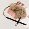 Fascia in Finta Pelliccia Peluche Stile Ragazza Piccante Y2K Moda Cintura Peluche Donna/Ragazze