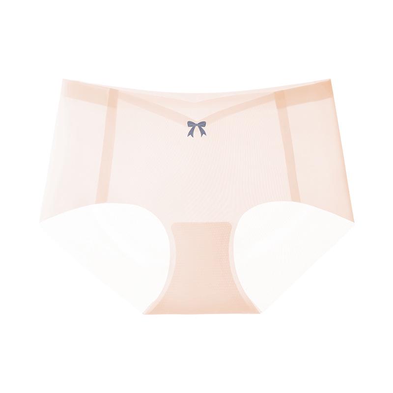 

Женские бесшовные быстросохнущие дышащие трусы-трусы из хлопка Paclitaxel Ice Silk со средней посадкой, антибактериальные, с эффектом подтяжки бедер XL [125-150]