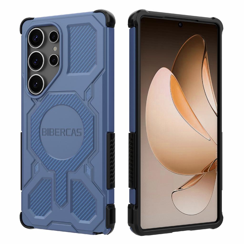 BIBERCAS J-16 Series For Samsung Galaxy S25 Ultra Case Compatible with MagSafe Anti Drop TPU+PC Phone Cover