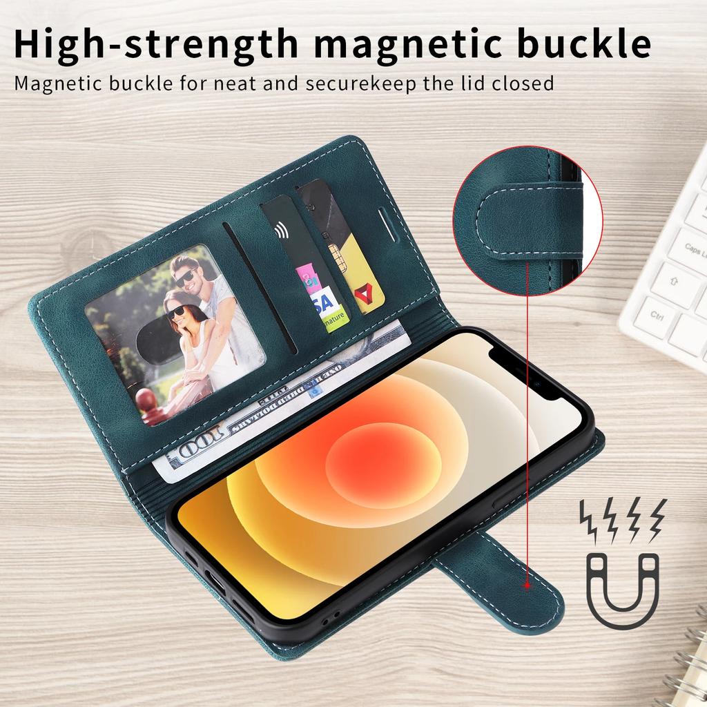 PU Leather Flip Case For iPhone Air 17 16E 15 14 Plus 13 11 Pro Max 12 Mini 6 6S 7 8 Plus SE 2020 2025 X Xr Xs Max Wallet Cover