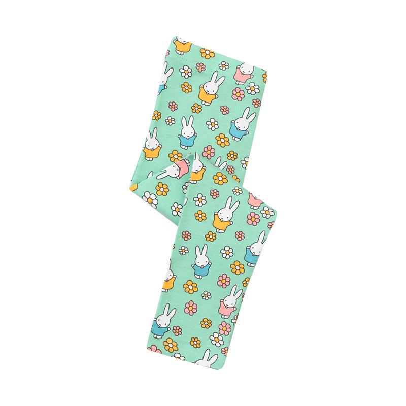 Autumn Girls' Cute Rabbit Pattern Elastic Leggings