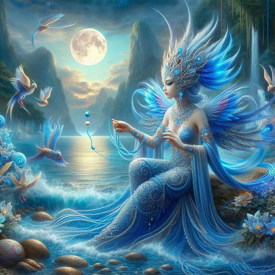 

Diy 5d Алмазная картина Таинственная женщина Павлин Фея Мозаика Вышивка Девушка Павлин Животное Картина Домашнее украшение Подарок Full Round 20x20CM