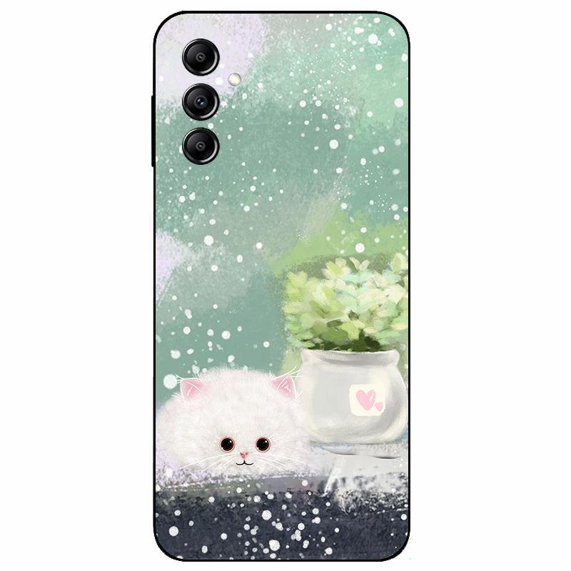 For Samsung A14 4G A 14 M14 5G Case Painted TPU Soft Silicone Black Funda for Samsung Galaxy A14 A145F Bumper GalaxyA14 M 14 Bag