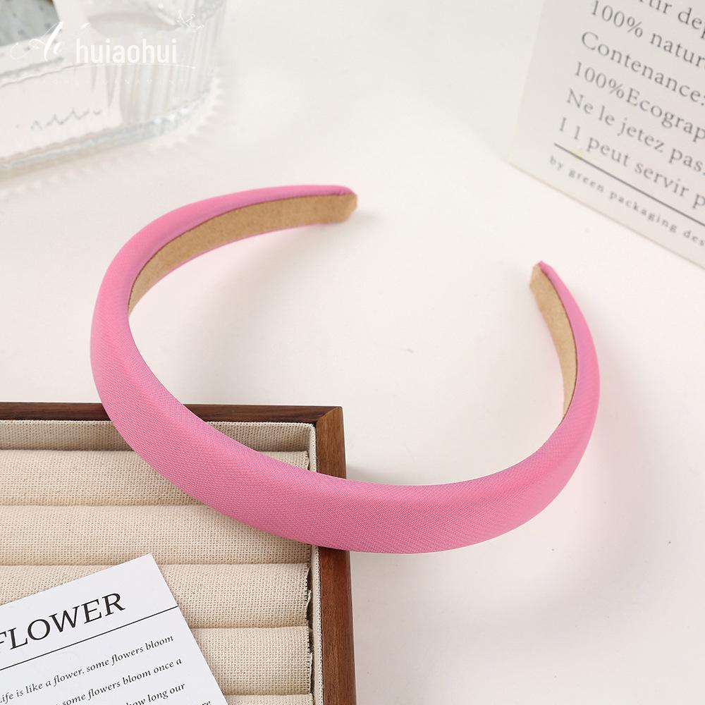 Korean Style Wide Brim Headband: Summer Solid Color Hair Accessory for Women