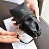 1PC Double Layer Glasses Case Soft Leather Zipper Sunglasses Pouch Waterproof Drawstring Eyeglasses Storage Bag Eyewear Case