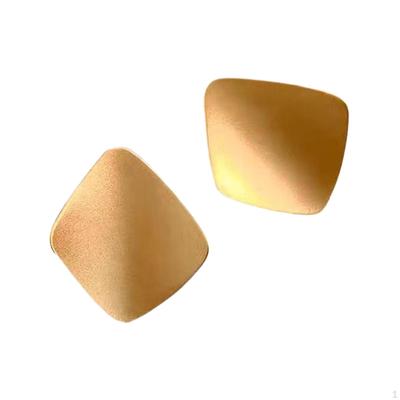 Geometric Metal Earrings Ear Studs Cute Simple Light Luxury Elegant Women Statement