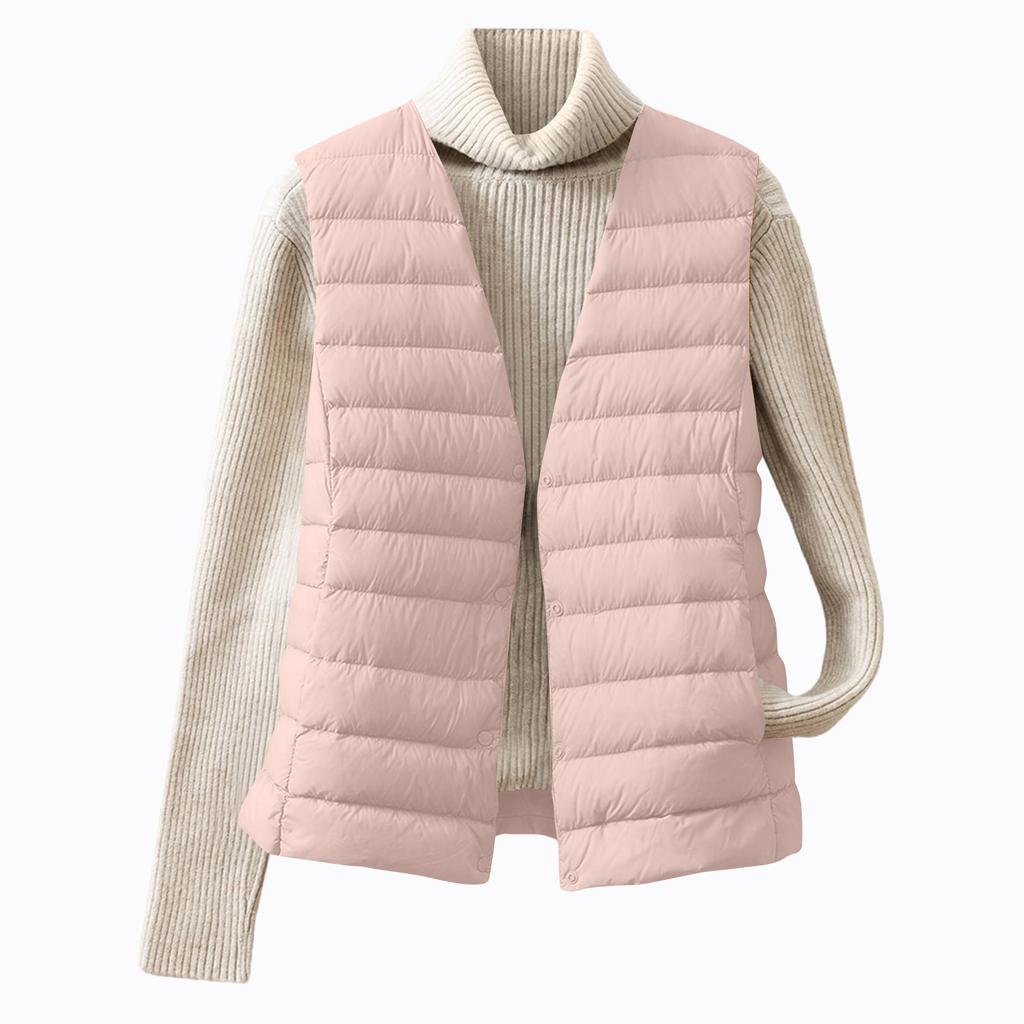 Women's Fashion Light Jacket Stand Collar Multicolor Zipper Button Coat