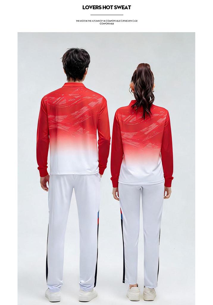 Unisex Long Sleeve Polo Sports Set - Spring/Autumn Team Uniform