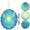 10 Zoll Hängender Windspinner mit 360-Grad-Haken für Balkon-Gartendekoration Frühling Sommer AußendekorationMetall-Windspiele für Heimdekoration