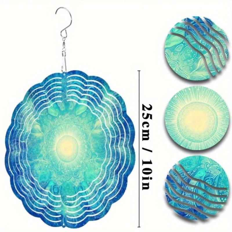 10 Inch Hanging Wind Spinner with 360 Degree Hook for Balcony Garden Decor Spring Summer Outdoor DecorationMetal Wind Chimes for Home Decor
