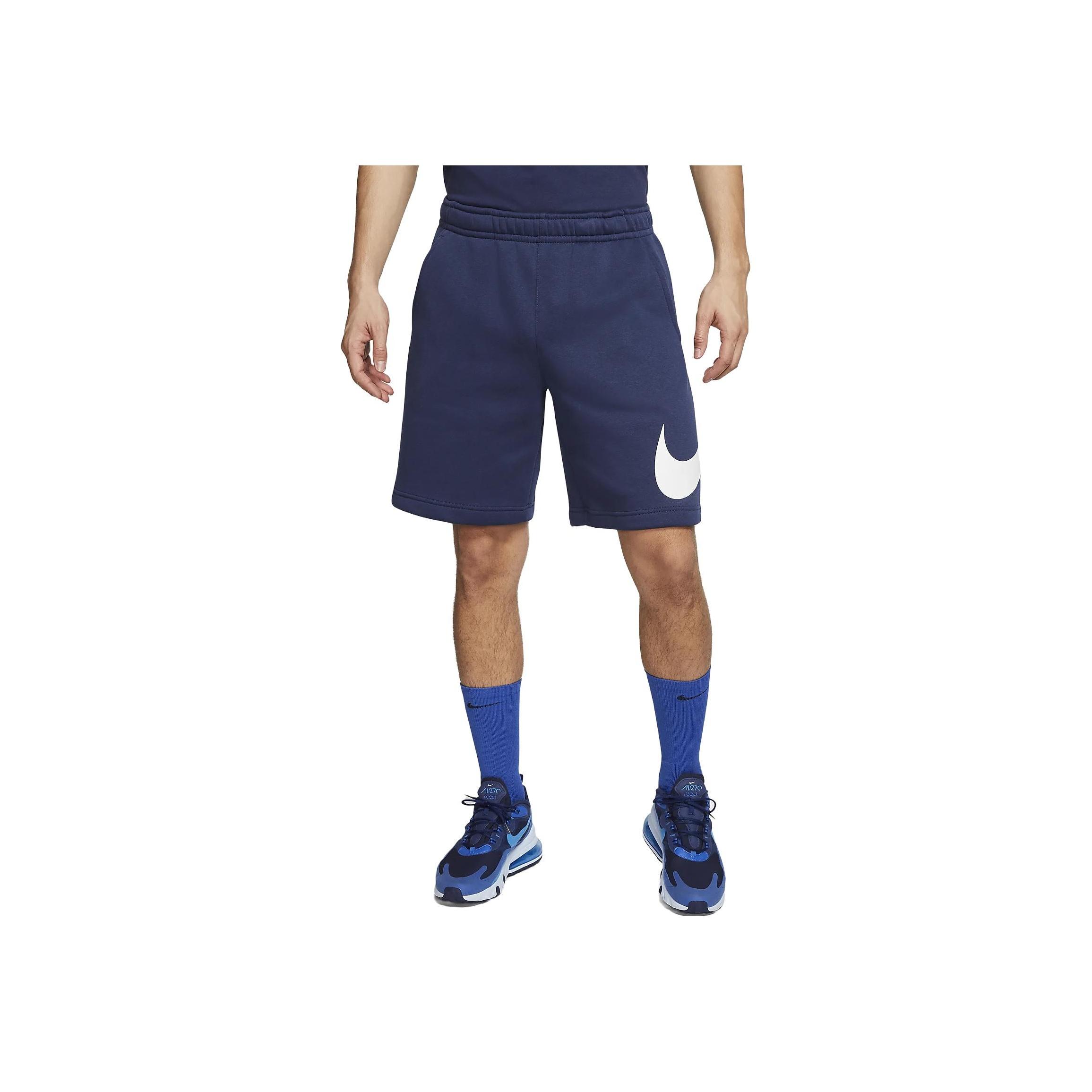 

Nike Solid Color Brand Logo Drawstring Shorts Men shorts Navy BV2721-410 M