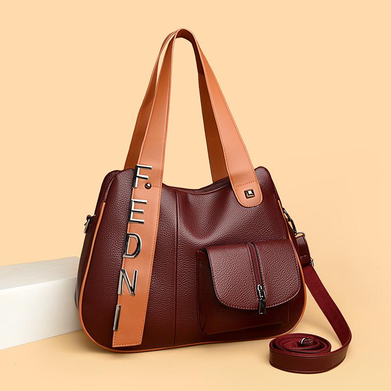 Handbag: Fashionable Mom Tote Bag, Simple and Casual Shoulder Bag