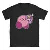 Kirbys Retro Japanese T-Shirts Men Women Nostalgia Childhood ACT Game Awesome Pure Cotton Tees Round Neck T Shirt Clothes