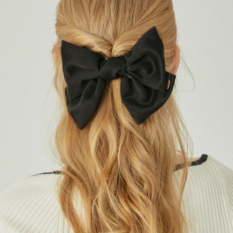 

J.ESTINA LALA J Satin Ribbon Hairpin - Black (JALJHP3BS802FA000) single type