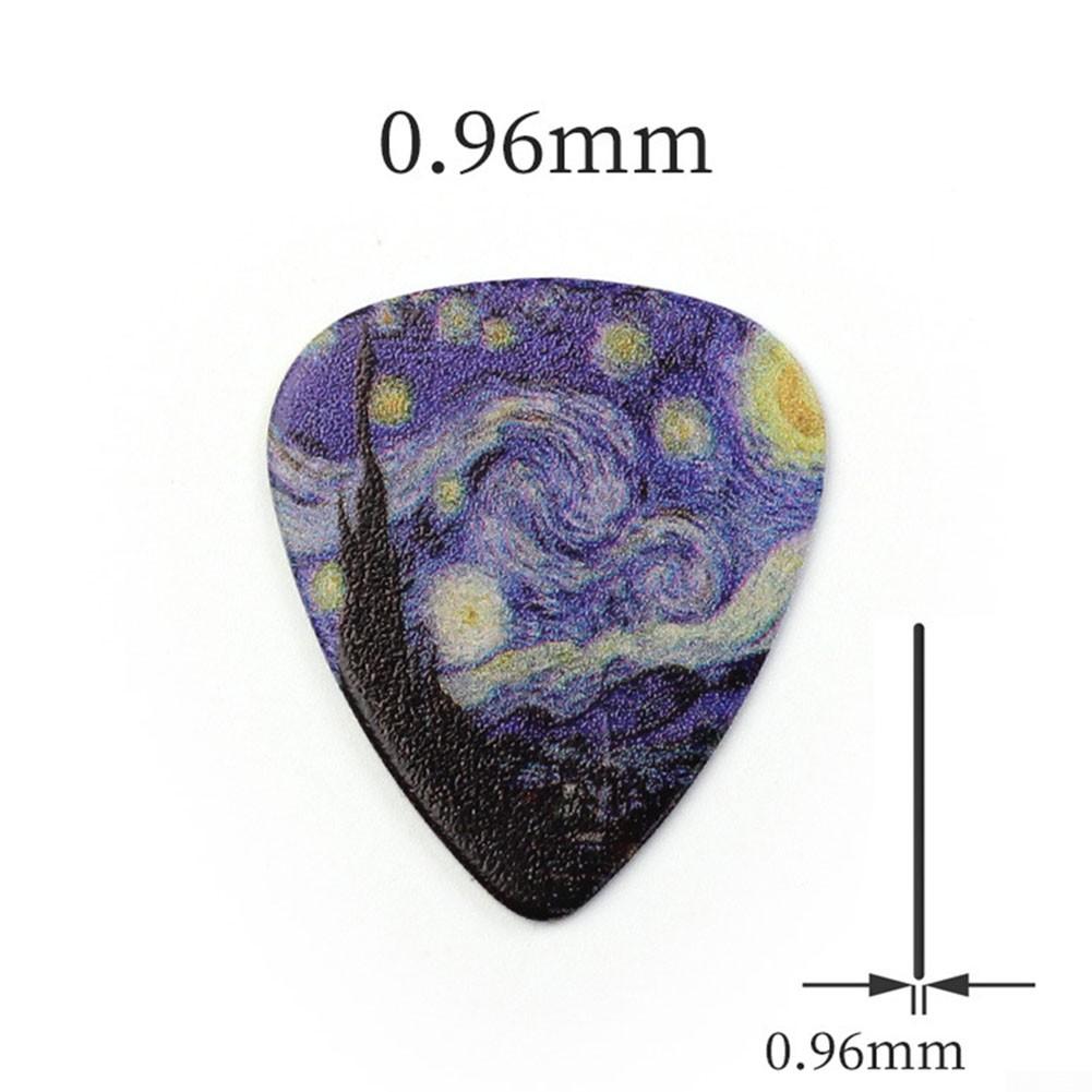 Smooth Guitar Picks Ukulee 0.46/0.71/0.96mm For Acoustic Blue