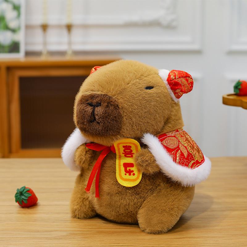 New Kapibara Plush Toys Capybara Dolls Dolls Stall Small Commodities Wedding Throwing Catch Dolls