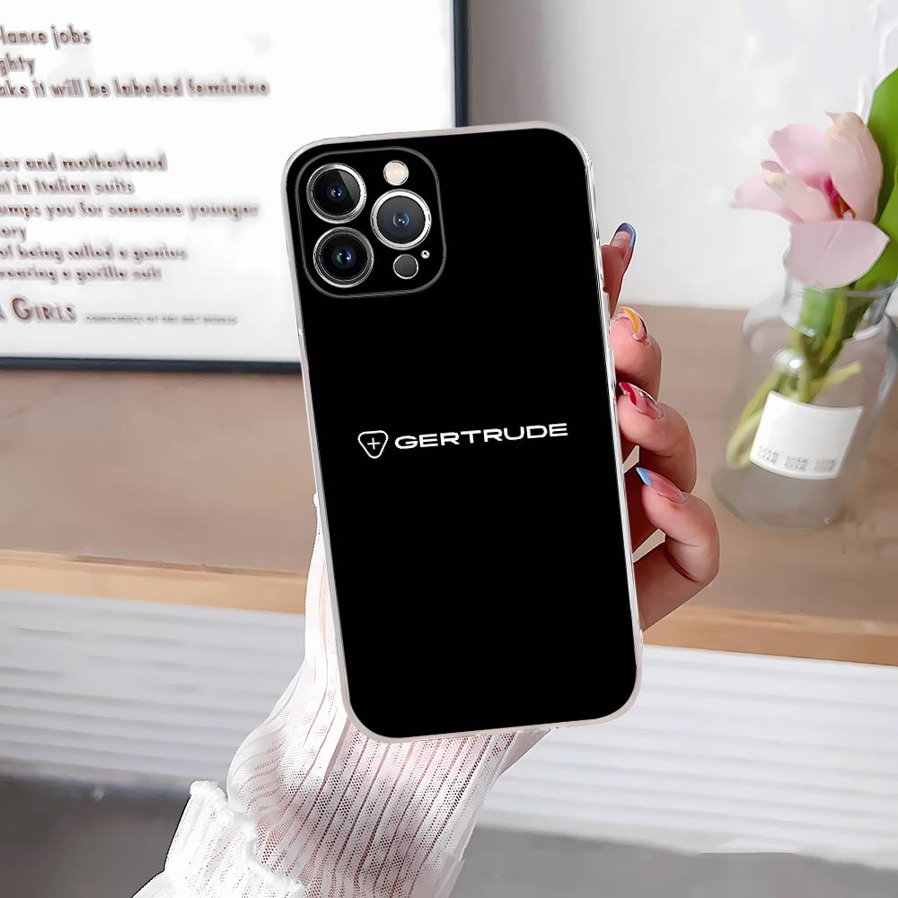Lovely Fashion G-Gertrudes Transparent Phone Case For IPhone 17 Air 16 Pro Max 15 14 13 12 11Plus Shockproof Cover